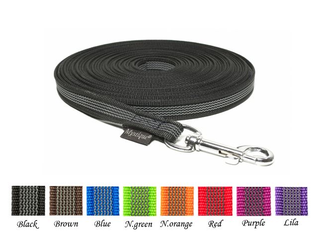 Mystique® Gummierte Schleppleine - Suchleine - Schweissleine - 5-20 Meter