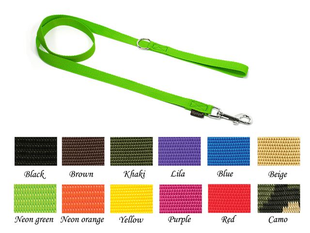 Mystique® Nylon Leine 120cm x 20mm mit Schlaufe 
