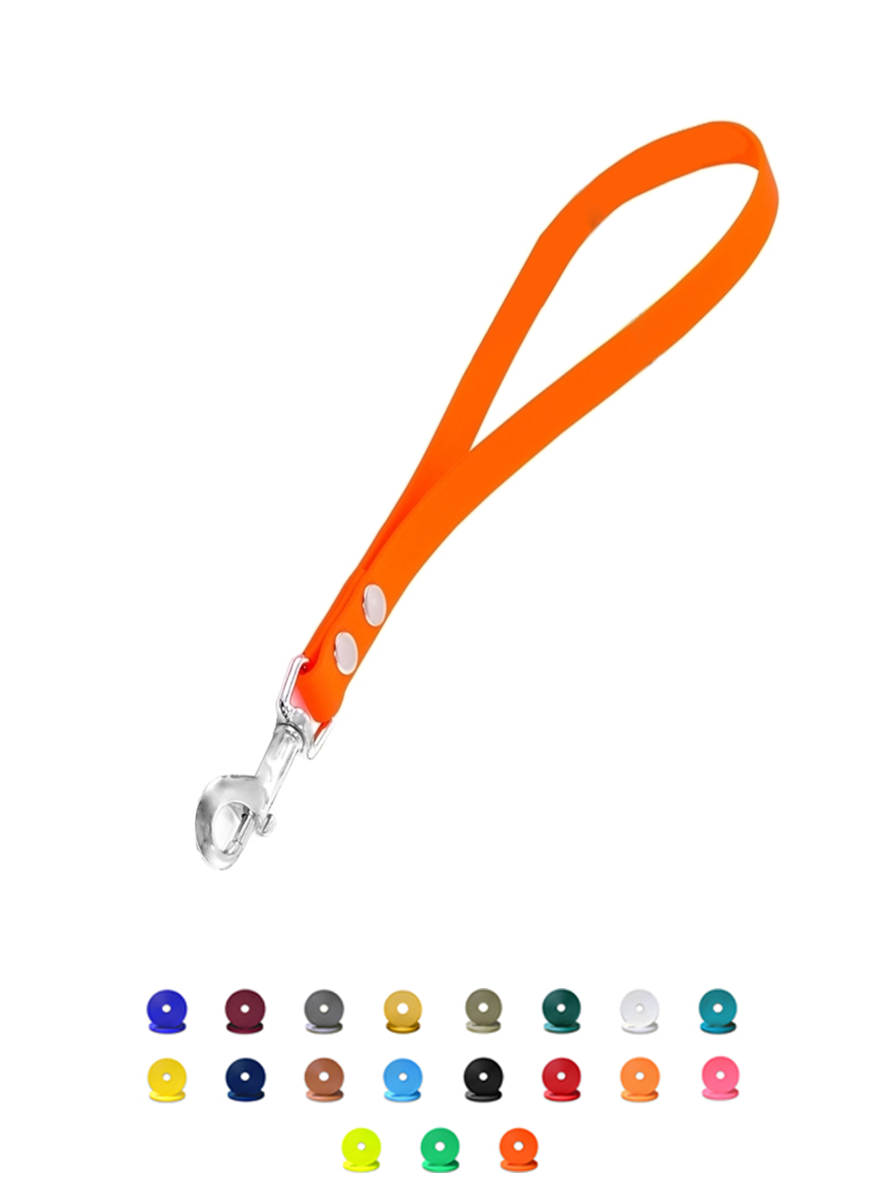 Biothane Kurzführer 25cm-50cm - Hundeleine - in 26 verschiedenen Farben